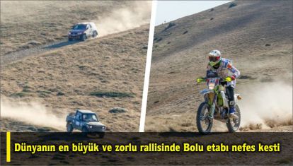 Dünyanın en büyük ve zorlu rallisinde Bolu etabı nefes kesti