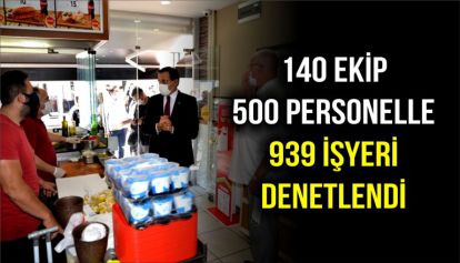 140 Ekip 500 Personelle 939 İşyeri Denetlendi