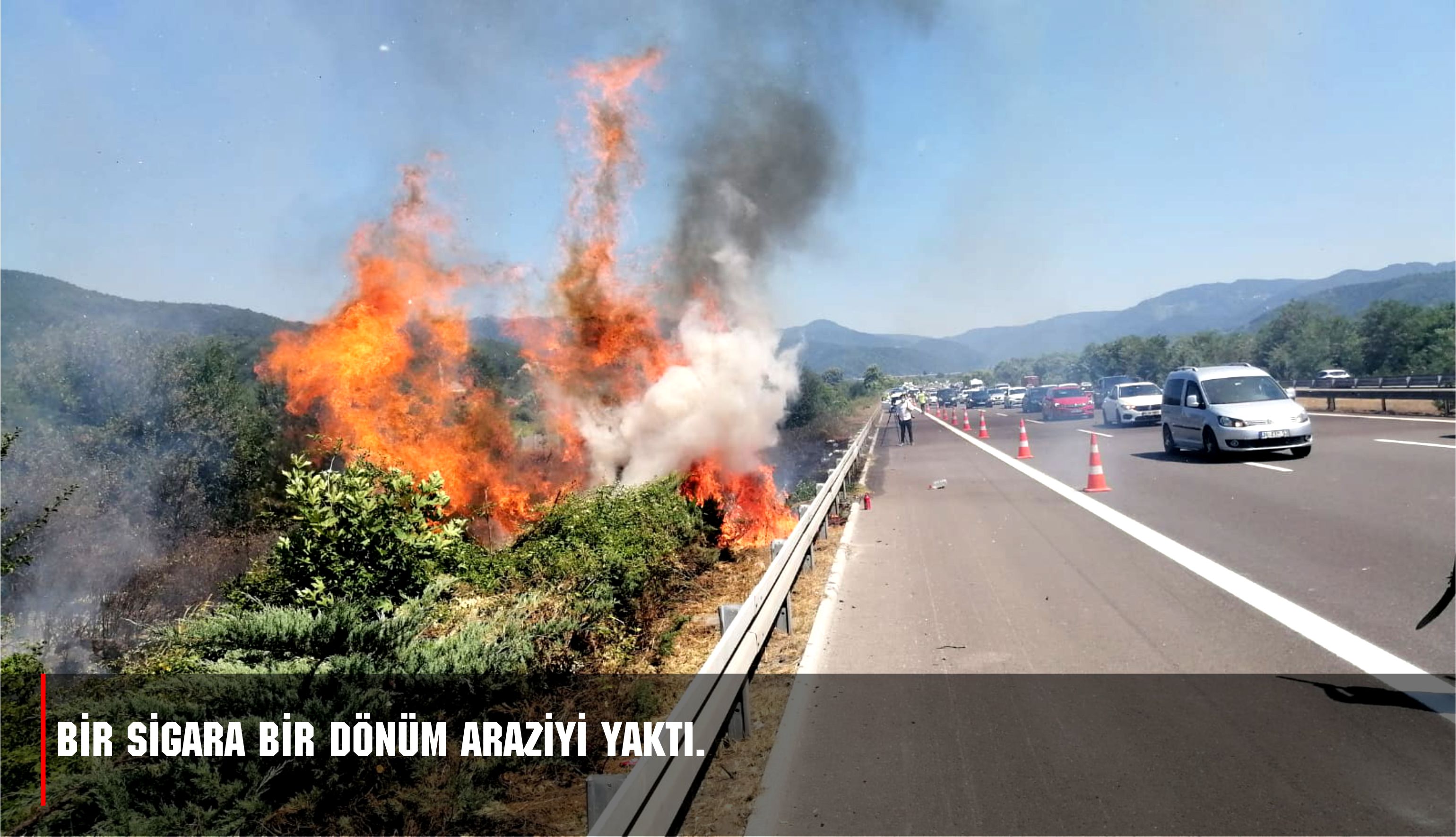 Bir sigara bir dönüm araziyi yaktı