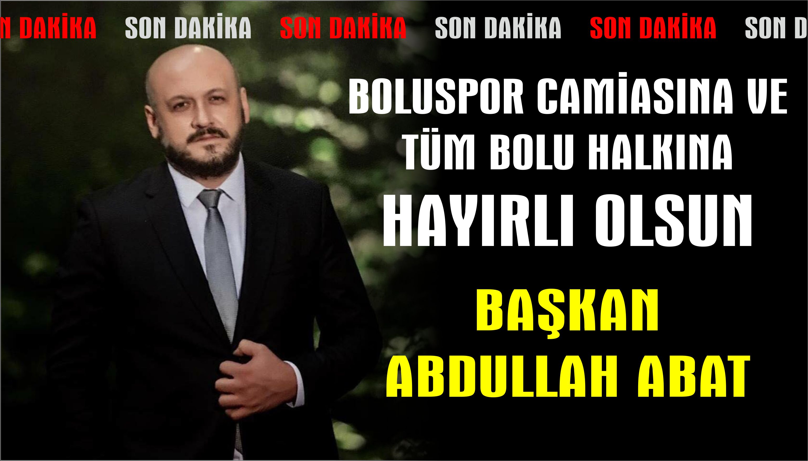 BOLUSPOR CAMİASINA VE TÜM BOLU'LULARA HAYIRLI OLSUN