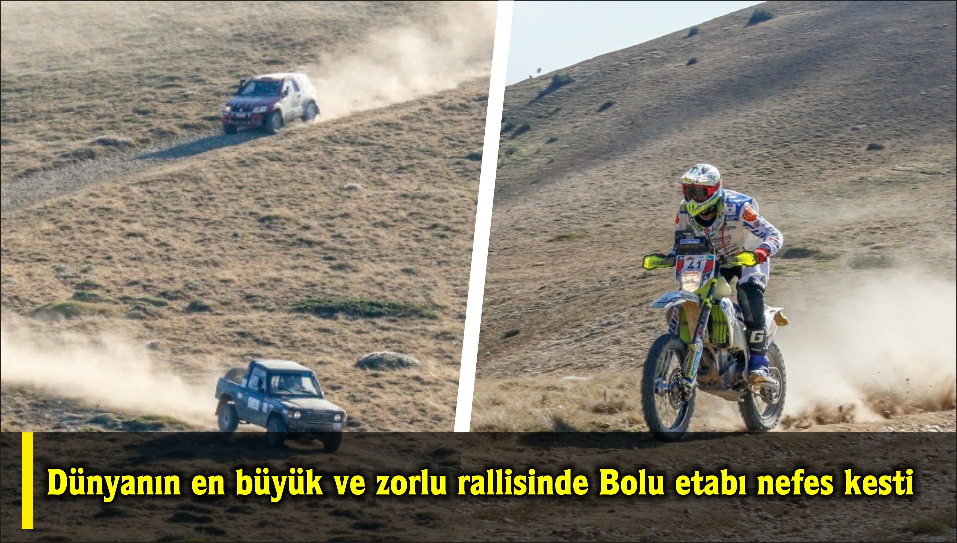 Dünyanın en büyük ve zorlu rallisinde Bolu etabı nefes kesti