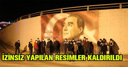 DEVLET BÜYÜKLERİNİN RESİMLERİ SİLİNDİ