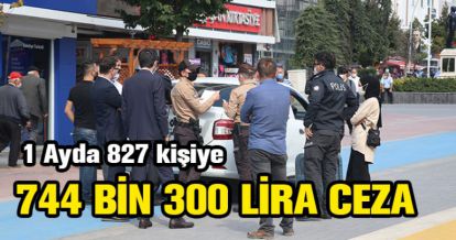 1 AYDA 744 BİN 300 LİRA CEZA