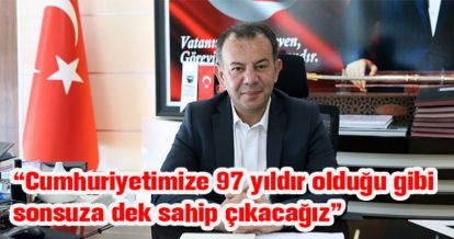 TANJU ÖZCAN'DAN 29 EKİM MESAJI