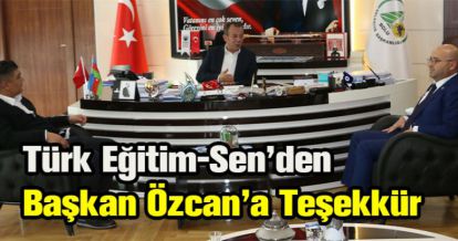 TÜRK EĞİTİM-SEN'DEN TANJU ÖZCAN ZİYARETİ