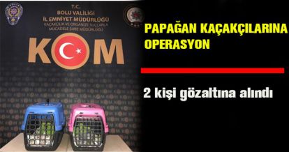 PAPAĞAN KAÇAKÇILARINA OPERASYON