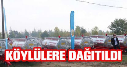 SU TANKERLERİ DAĞITILDI