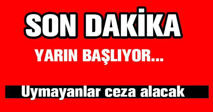 BAKANLIK YENİ GENELGEYİ AÇIKLADI