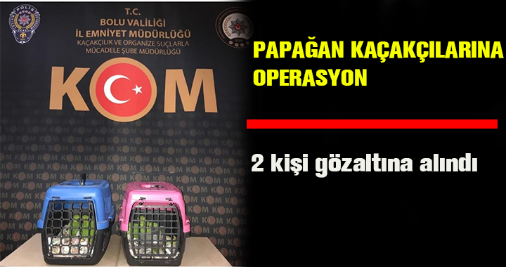 PAPAĞAN KAÇAKÇILARINA OPERASYON