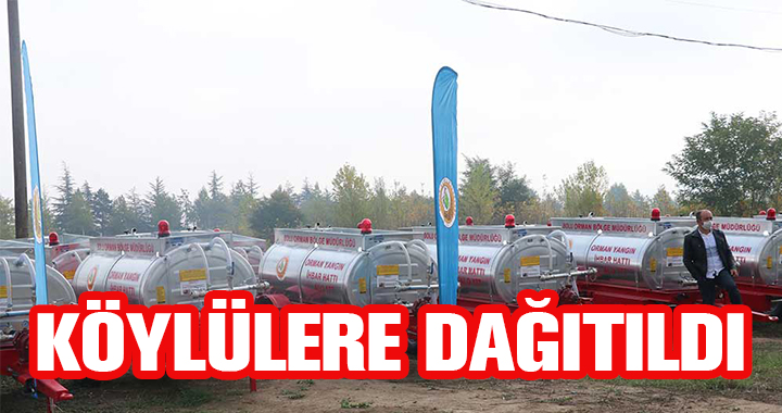 SU TANKERLERİ DAĞITILDI