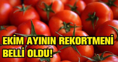 EKİM AYI REKORTMENİ BELLİ OLDU