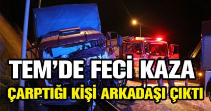 TEM'DE FECİ KAZA