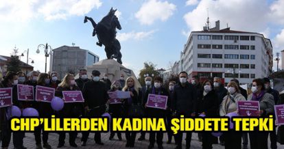 CHP'LİLERDEN KADINA ŞİDDETE TEPKİ
