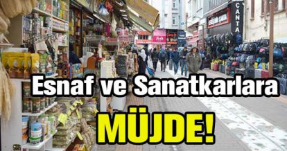 BOLULU ESNAF VE SANATKARLARA MÜJDE