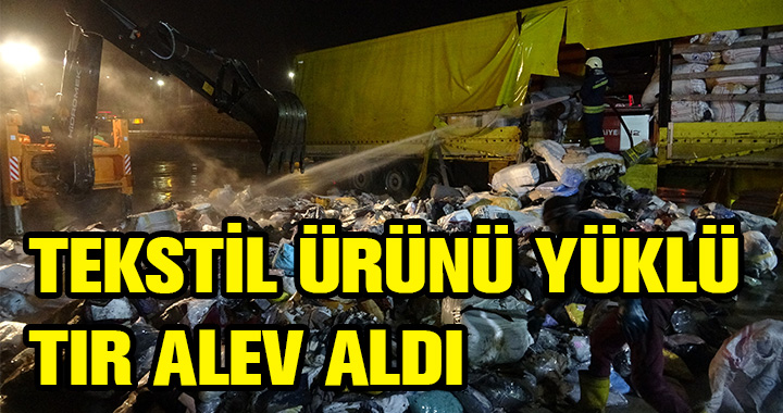 BİR ANDA ALEV ALDI