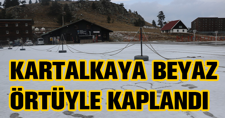KARTALKAYA BEYAZ ÖRTÜYLE KAPLANDI