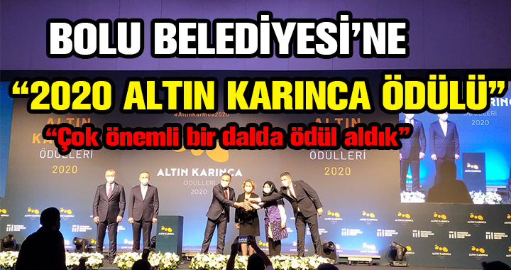 İSTANBUL'DAN BOLU'YA ÖDÜL