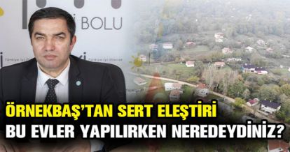 ÖRNEKBAŞ'TAN SERT ELEŞTİRİ