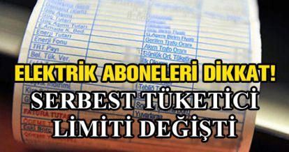 ELEKTRİK ABONELERİ DİKKAT