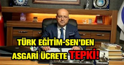 TÜRK EĞİTİM-SEN'DEN ASGARİ ÜCRETE TEPKİ