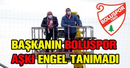 BAŞKAN MAÇ İÇİN VİNÇ KİRALADI