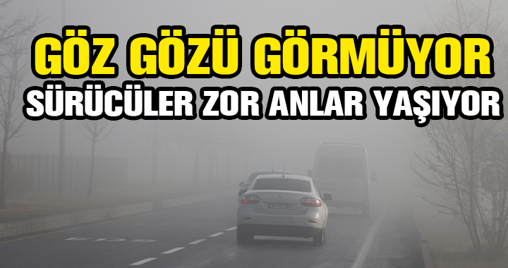 KENT MERKEZİNDE YOĞUN SİS