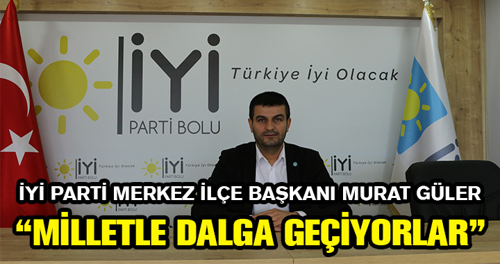 MURAT GÜLER'DEN SERT SÖZLER
