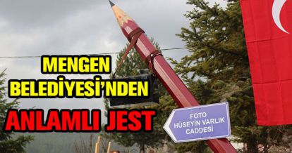 MENGEN BELEDİYESİ'NDEN ANLAMLI JEST