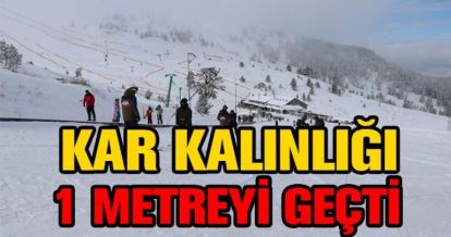 KAR KALINLIĞI 1 METREYİ GEÇTİ
