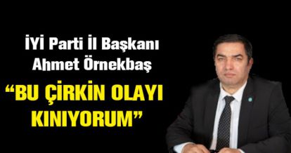 ÖRNEKBAŞ SALDIRIYI KINADI