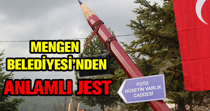 MENGEN BELEDİYESİ'NDEN ANLAMLI JEST