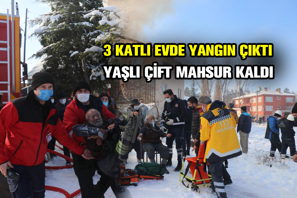 3 KATLI EVDE YANGIN