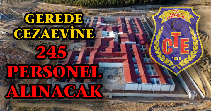 CEZAEVİNE PERSONEL ALINACAK