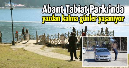Abant Tabiat Parkı'nda yazdan kalma günler yaşanıyor