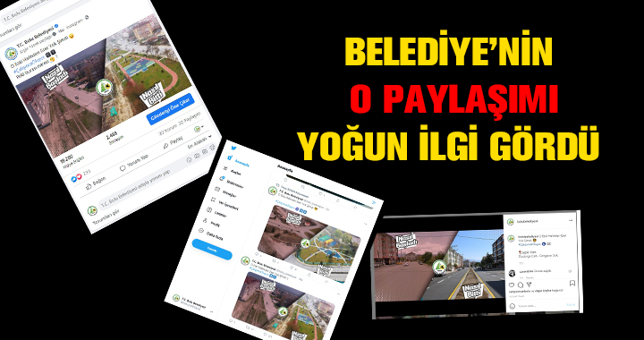 BELEDİYE'DEN ÖNCESİ-SONRASI PAYLAŞIMI