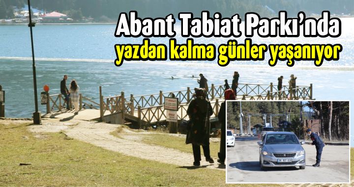 Abant Tabiat Parkı’nda yazdan kalma günler yaşanıyor