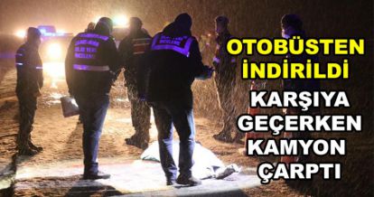 KAMYON ÇARPAN GENÇ HAYATINI KAYBETTİ