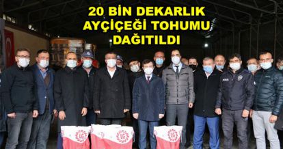 AYÇİÇEĞİ TOHUMU DAĞITILDI