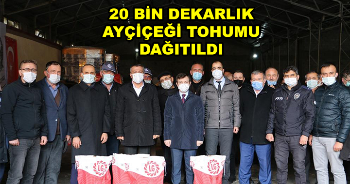 AYÇİÇEĞİ TOHUMU DAĞITILDI