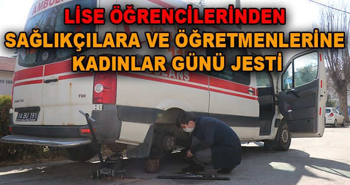 ÖĞRENCİLERİN ÖĞRETMEN VE SAĞLIKÇILARA ÜCRETSİZ ARAÇ BAKIMI