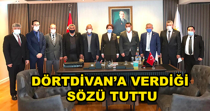 İYİ PARTİ'DEN DÖRTDİVAN 5000 METRE İÇME SUYU BORUSU