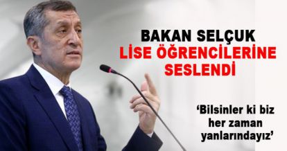 Bakan Selçuk lise öğrencilerine seslendi