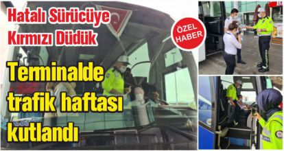 Hatalı sürücüye kırmızı düdük