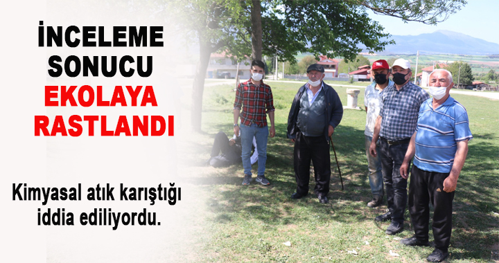 Kimyasal atık karıştı iddia ediliyordu ekola çıktı.