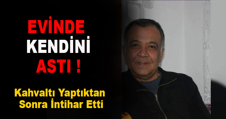 Bayram günü kendini astı.