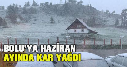 Kartalkaya Kayak Merkezi yaz ayında kar gördü