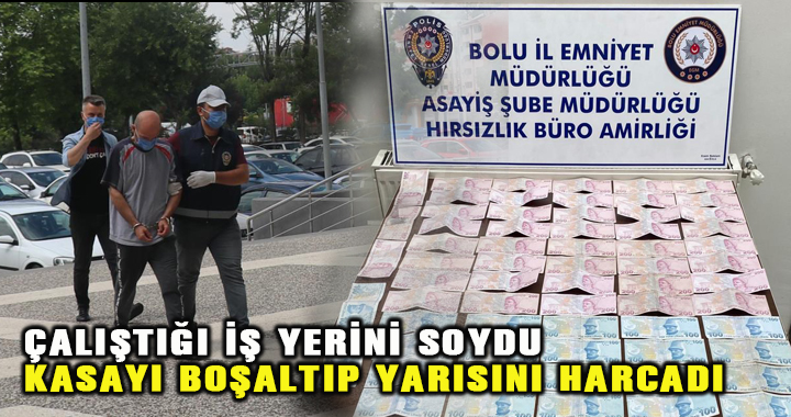 Bir dediğini iki etmediği çalışanı kasayı boşaltıp yarısını harcadı