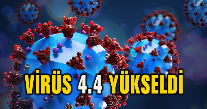 VİRÜS YÜZDE 4.4 YÜKSELDİ