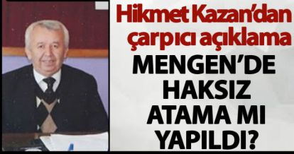 HİKMET KAZAN'DAN ÇARPICI AÇIKLAMA