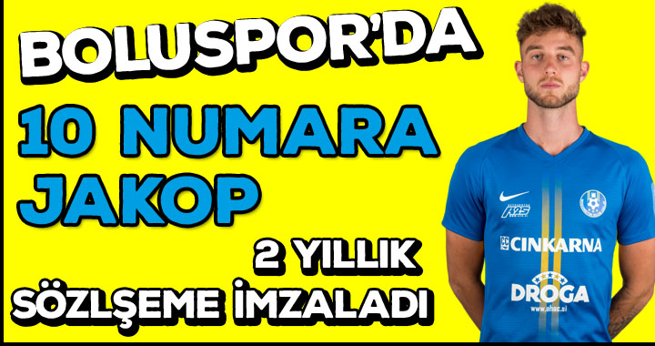 BOLUSPOR'DA 10 NUMARA JAKOP 2 YILLIK SÖZLEŞME İMZALADI